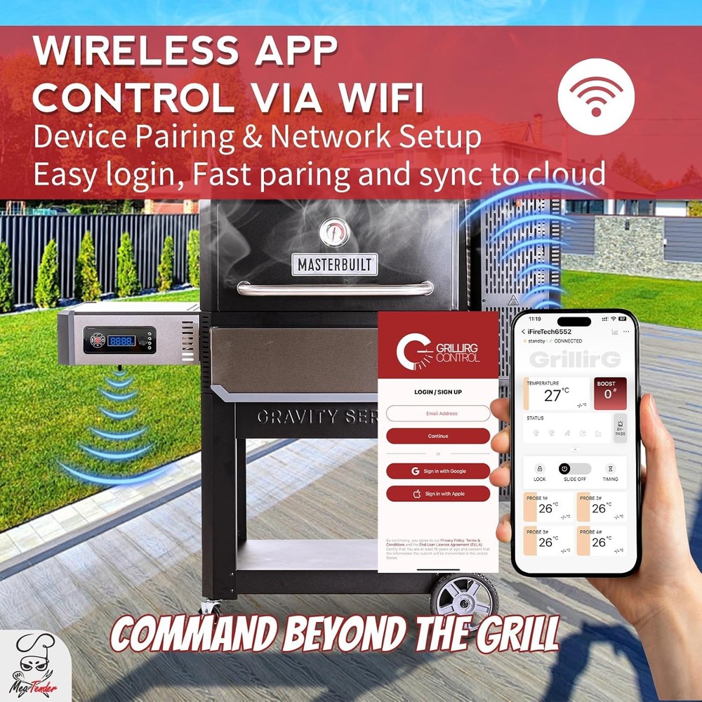 Replacement WiFi Control Board for Masterbuilt Gravity Grill 560/800/1050