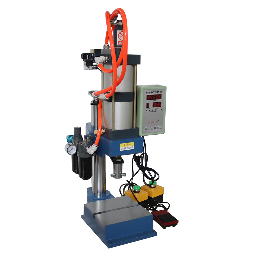 1 ton 2200lb Pneumatic Punch Press Machine Stroke 2"-4" with Controller Display