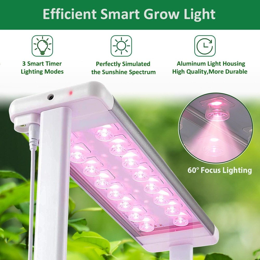 Hydroponics Growing System kit with Trellis,Smart Hydroponic Gardening System...
