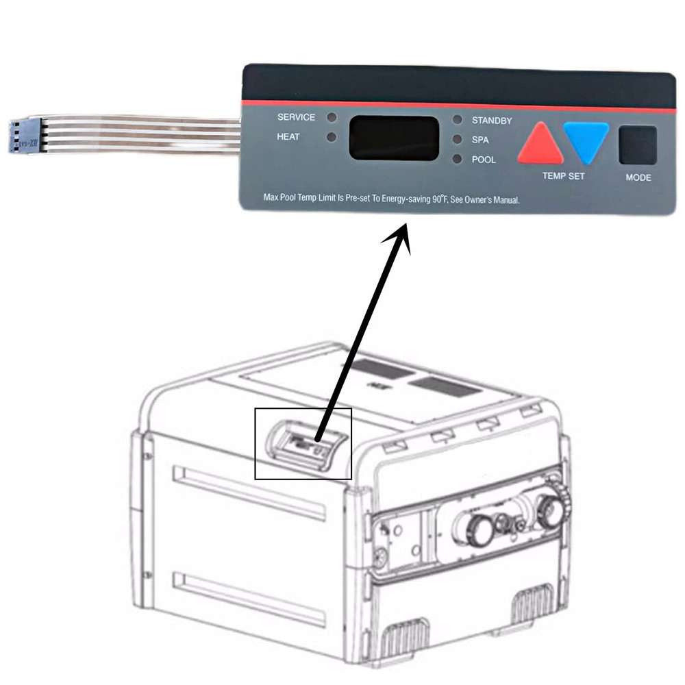 For Hayward FDXLBKP1930 Keypad Kit for Hayward H-Series Low Nox Pool Heater