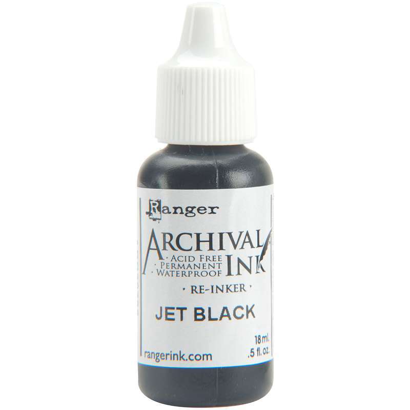 Archival Pad Re-Inker .5oz Jet Black