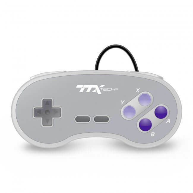 CONTROLLER FOR SUPER NINTENDO SNES + 6FT EXTENSION CABLE BRAND NEW