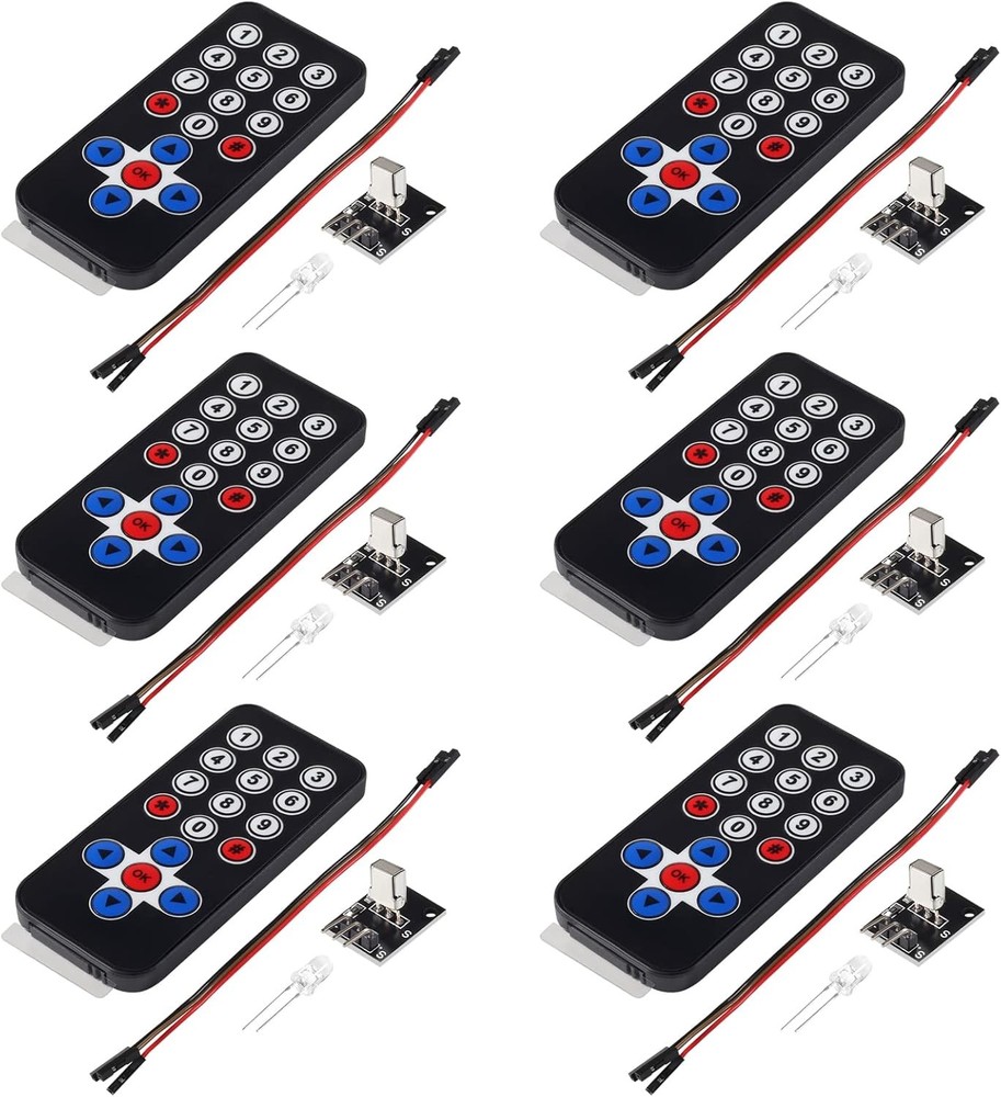 6 Sets Infrared IR Wireless Remote Control Module Kits