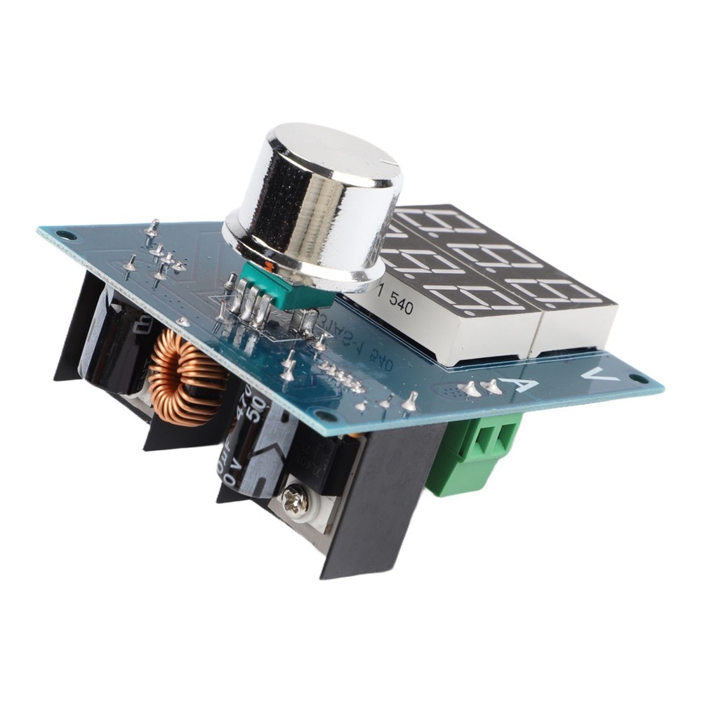 DC Voltage Regulator Board with Digital Display and Thermal Cooling Design