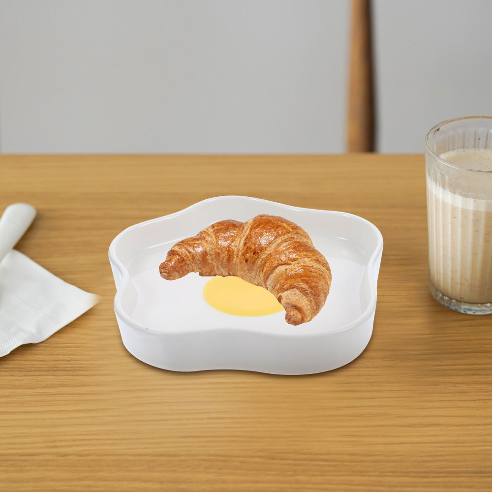 1PC Kitchen Dish Egg Plate Storage Storage Container Snacks Serving Plate