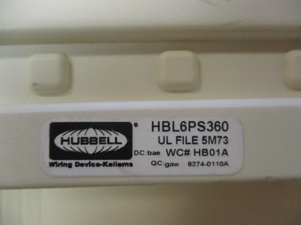 Hubbell HBL6PS360 Used Transient Voltage Surge Suppressor