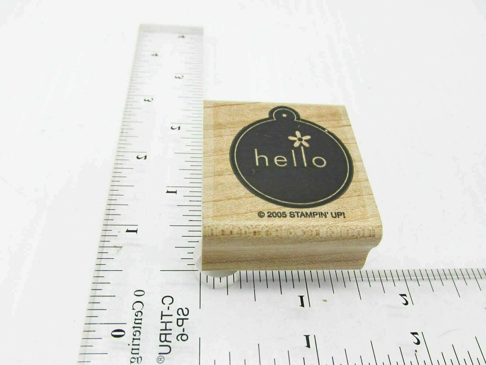 Christmas Hello Bulb Rubber Stamp - Stamp Set B355