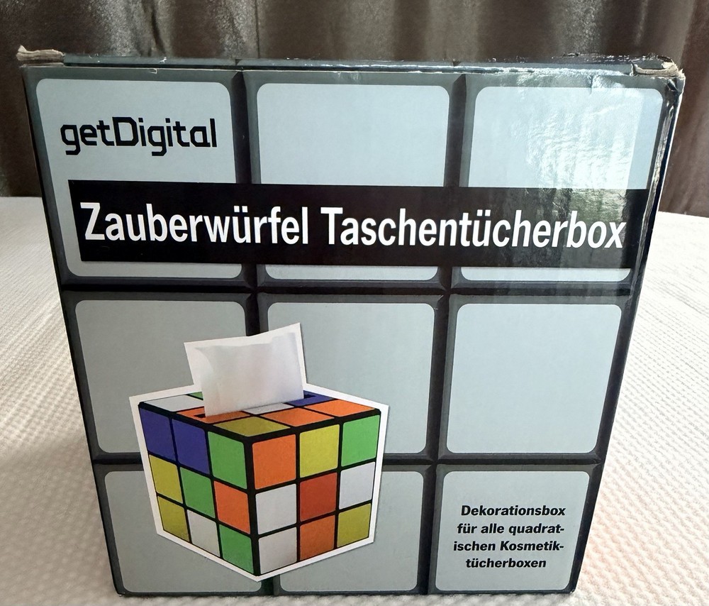 Get Digital Magic Cube Tissue Box Rubik's Cube Style