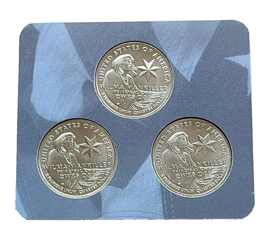 Mankiller 3 pc Quarter Set - Native American!