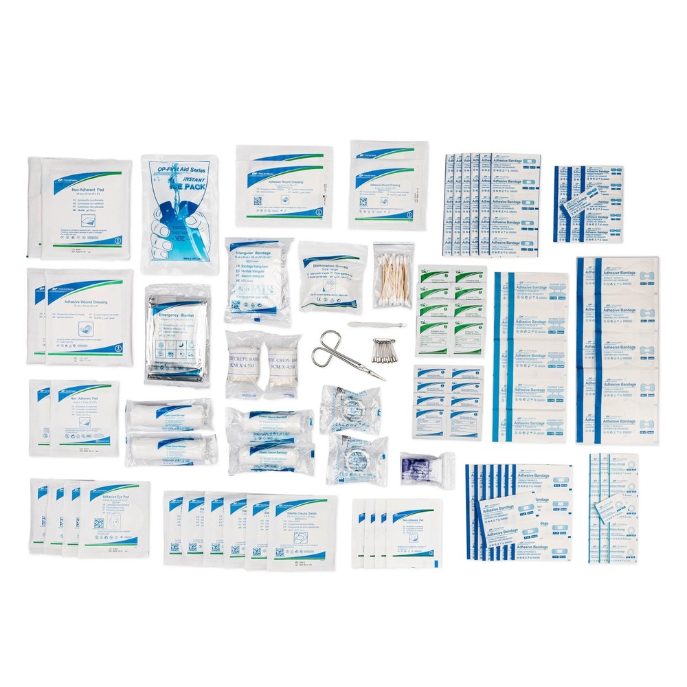 First Aid Kit Refill 200 Pieces Emergency Supply Pack Replacement Supplies First