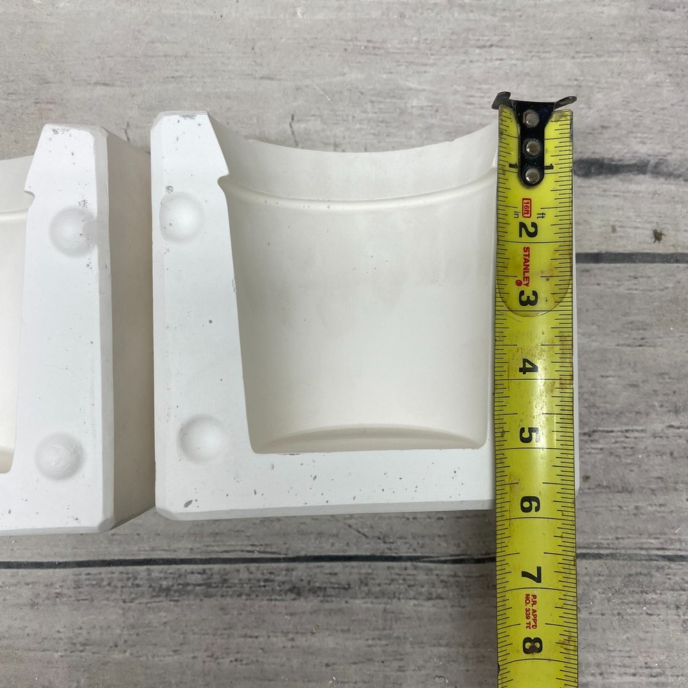 Vintage 1995 Boothe Mold Ceramic Casting Mold Cool Dip Server Plaid Base #1067