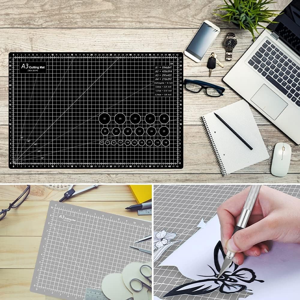Thickened 18x12 Craft Cutting Mat - Self-Healing & Versatile for DIY Projects