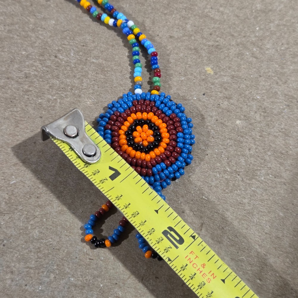 Authentic Navajo Beaded Neckless Native American Handcrafted 26"