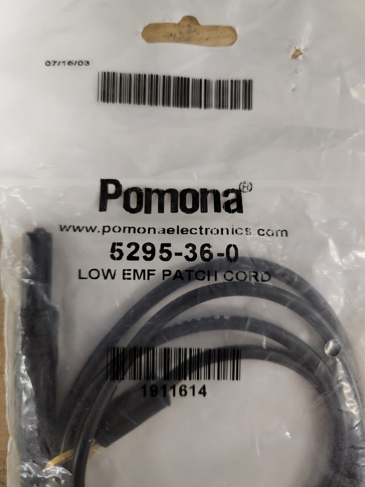 Pomona 5295-36-0 Low EMF Patch Cord