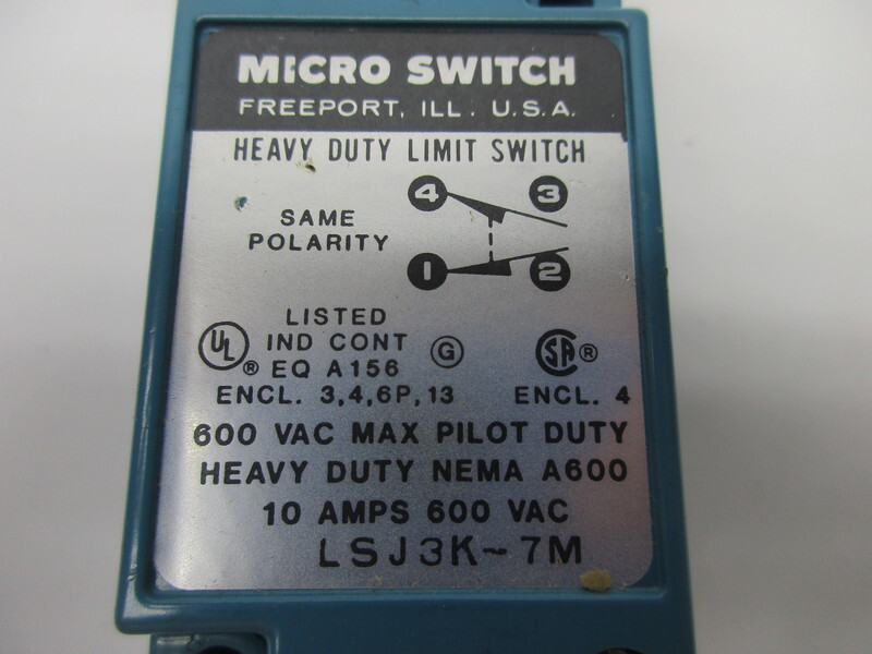 MICRO SWITCH LSJ3K-7M NSNP