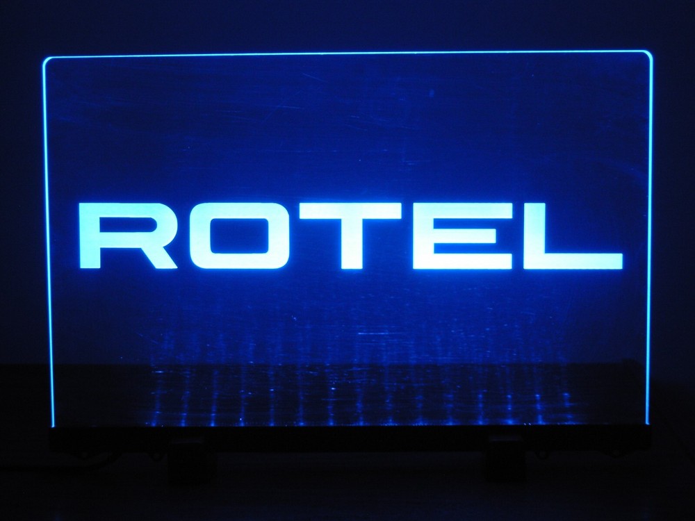 ROTEL ETCHED LED ACRLYIC SIGN