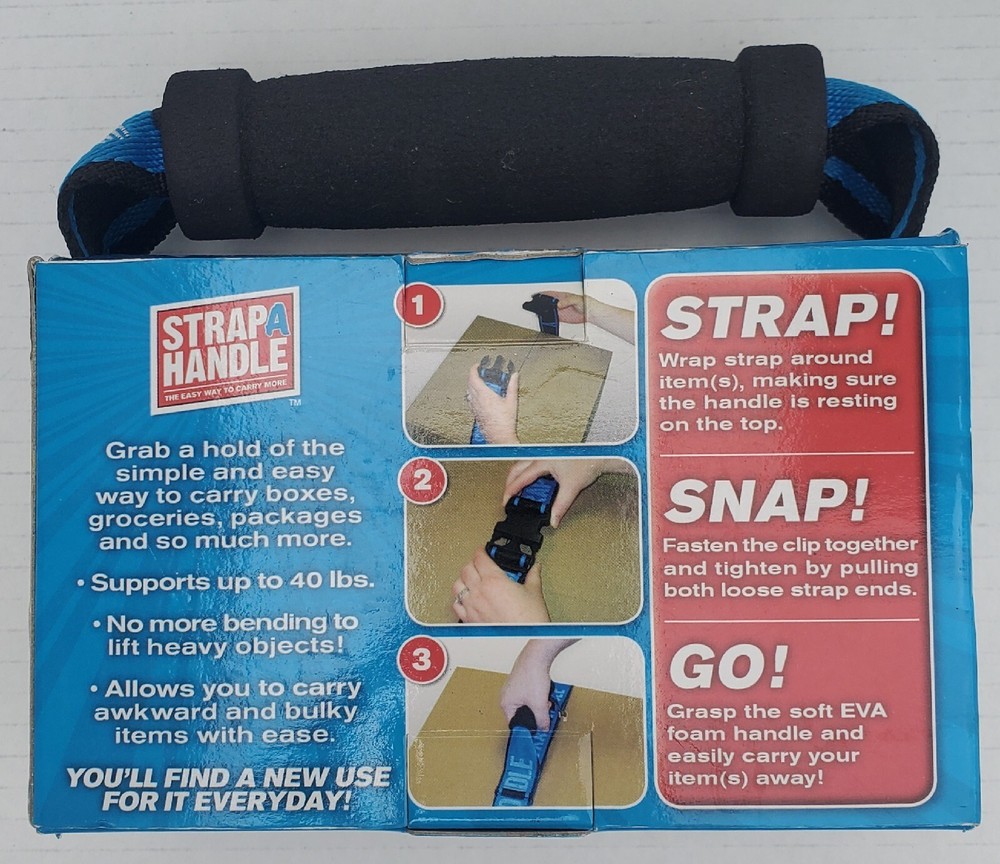 Strap A Handle 6 FT Carrying Strap With Handle Moving Shopping Packages New