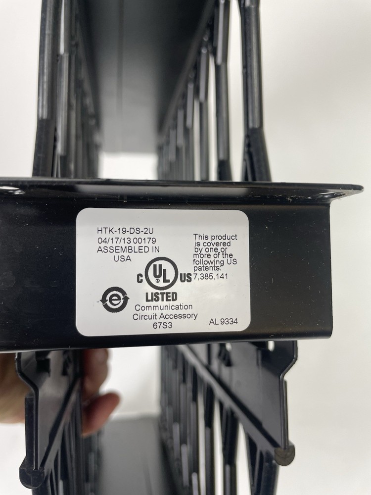Commscope Network HTK-19-DS 2U Horizontal Trough Kit Double Sided 760128850 Rack