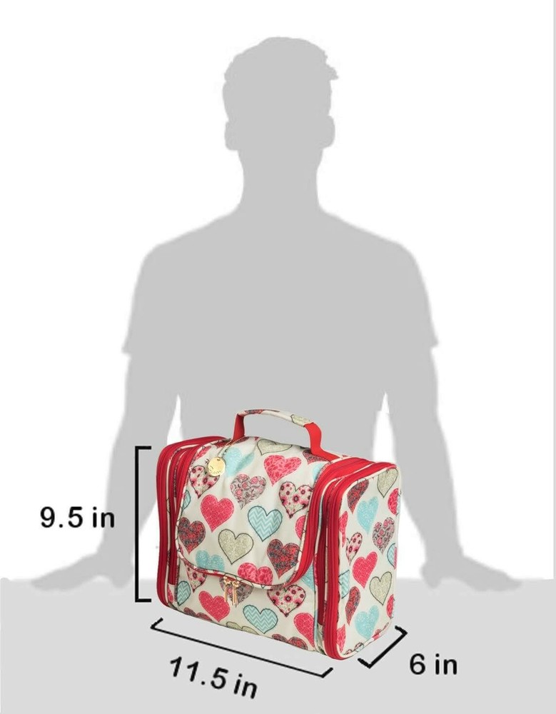 Palcovi Extra Large Capacity First Aid/Medicines Bag Organizer Pattern: Hearts