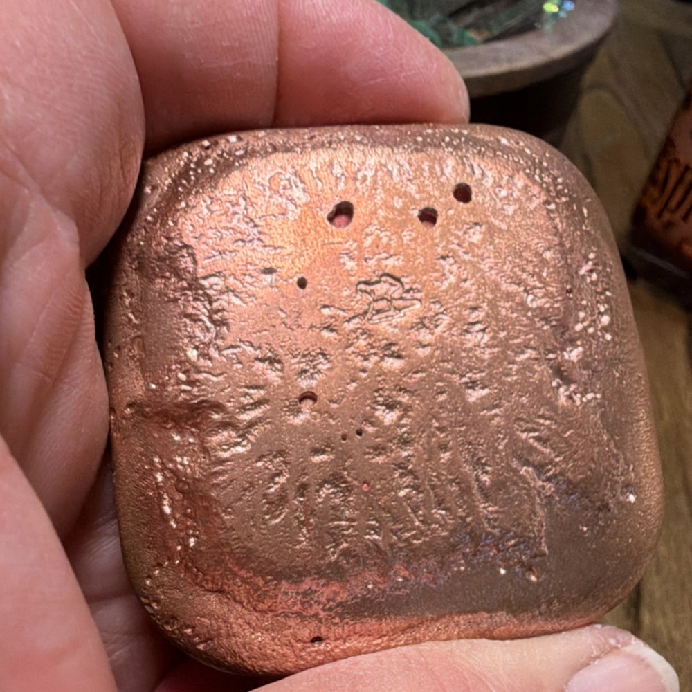 Handmade Copper Ingot 10 Ounce Cast Bar