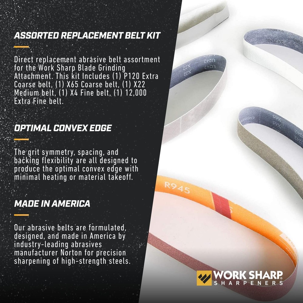 Work Sharp WSSAKO81115 Replacement Belt Medium, Ken Onion Blade Grinding