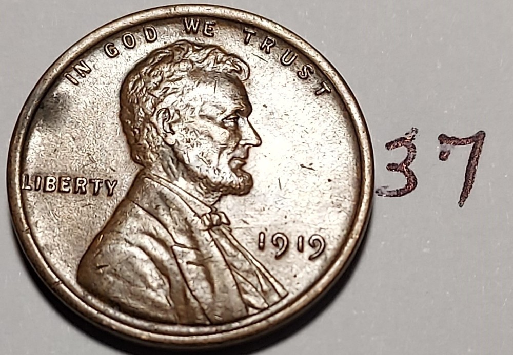 1919 Lincoln Wheat Cent #37