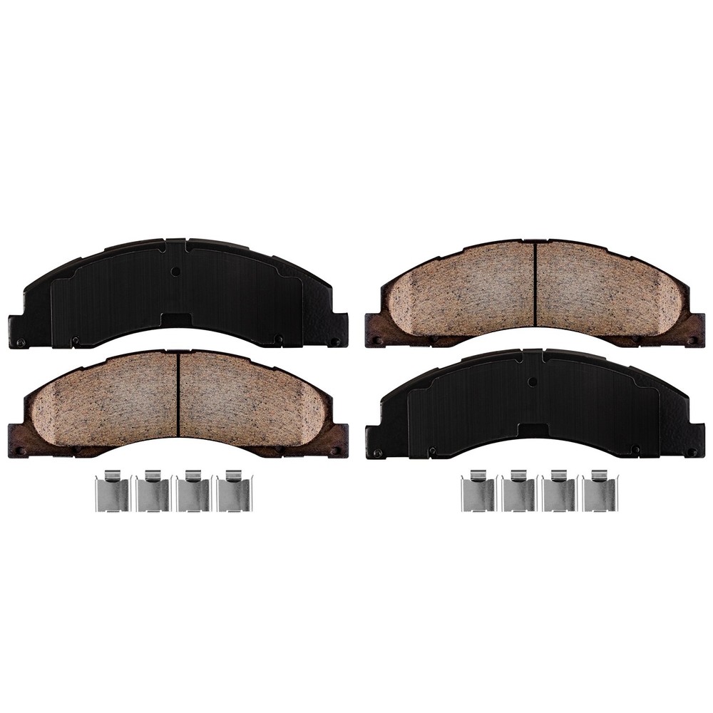 Front Ceramic Brake Pads for 2008 - 2021 Ford E-150 E-250 E-350 E-450 Super Duty