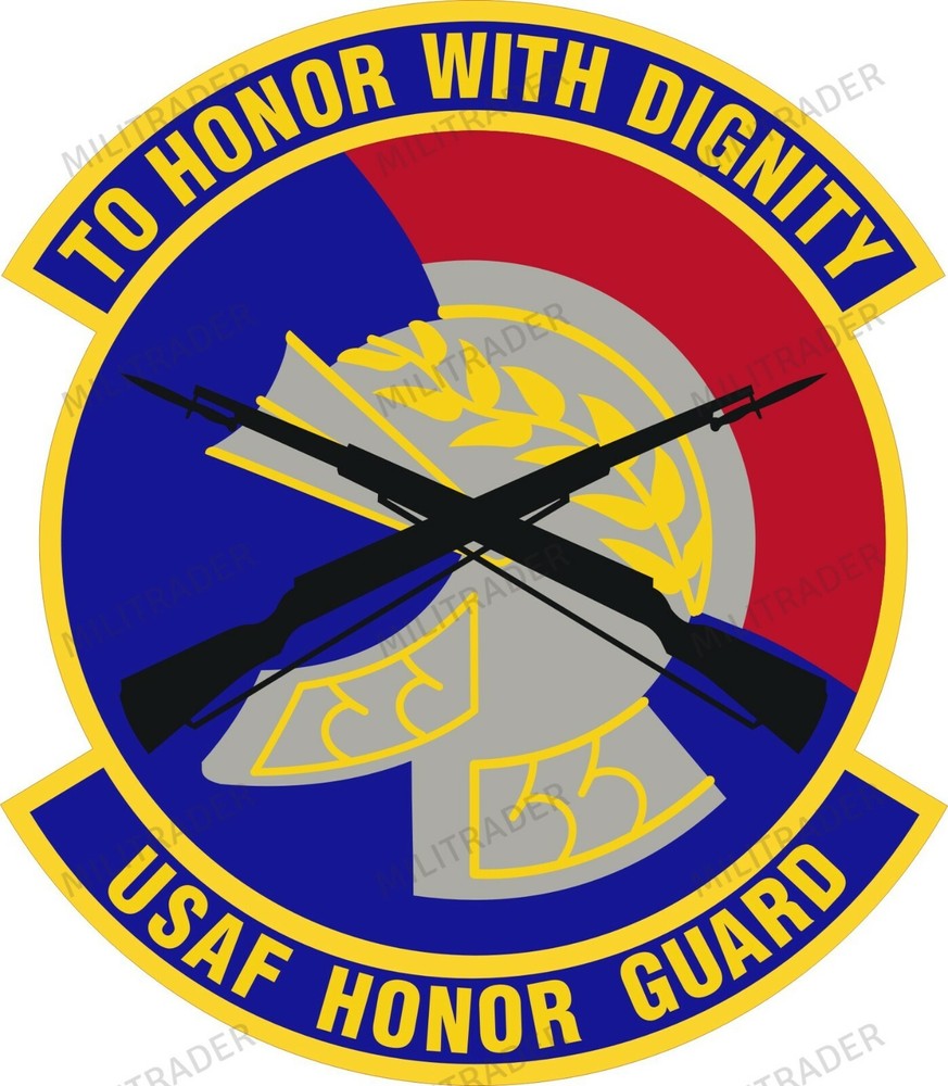 USAF Honor Guard Self-adhesive Vinyl Decal