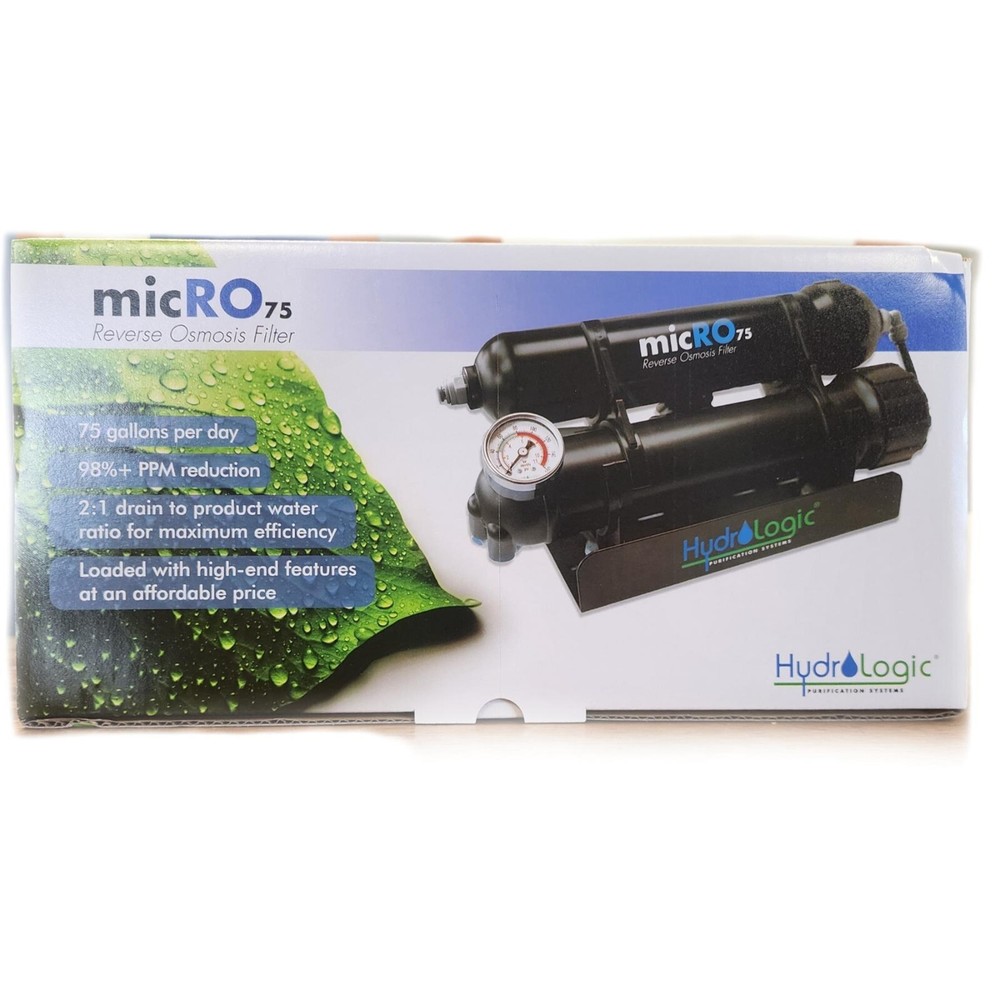 New Hydrologic MicRO 75 Reverse Osmosis Filter 75 GPD 98%+ PPM Reduction
