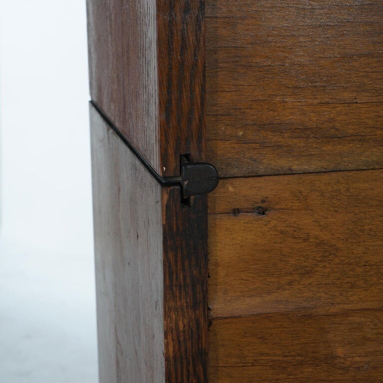 Arts & Crafts Four-Stack Oak Barrister Bookcase C1920
