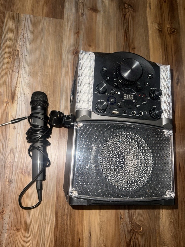 The Singing Machine SML625BTBK Bluetooth CD/G Karaoke System