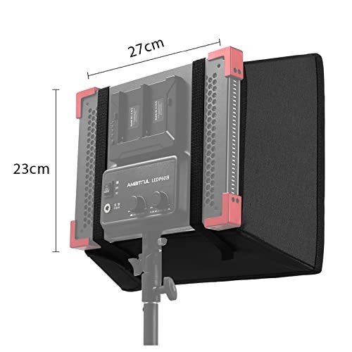 LED Video Light Diffuser Honeycomb Grid Softbox Panel Light Softbox + Honeyco...