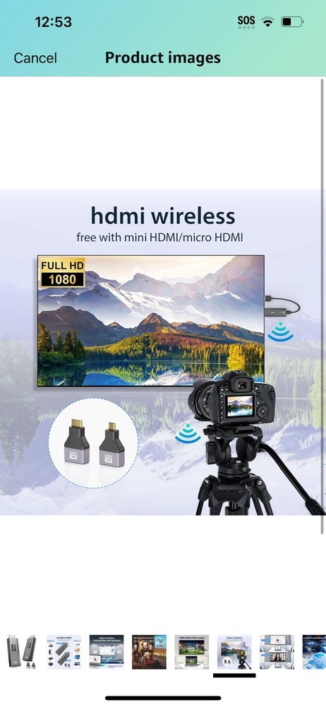 Wireless Hdmi Transmitter and Receiver,4k Decode 1080p Output,Plug & Play