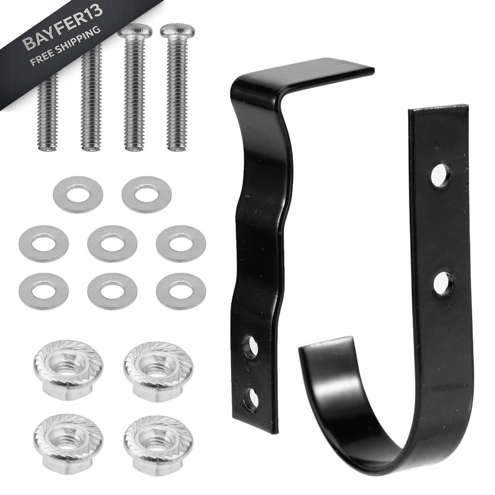 Mailbox Latch and Handle Kit, Metal Secure Replacement Set for black, silver