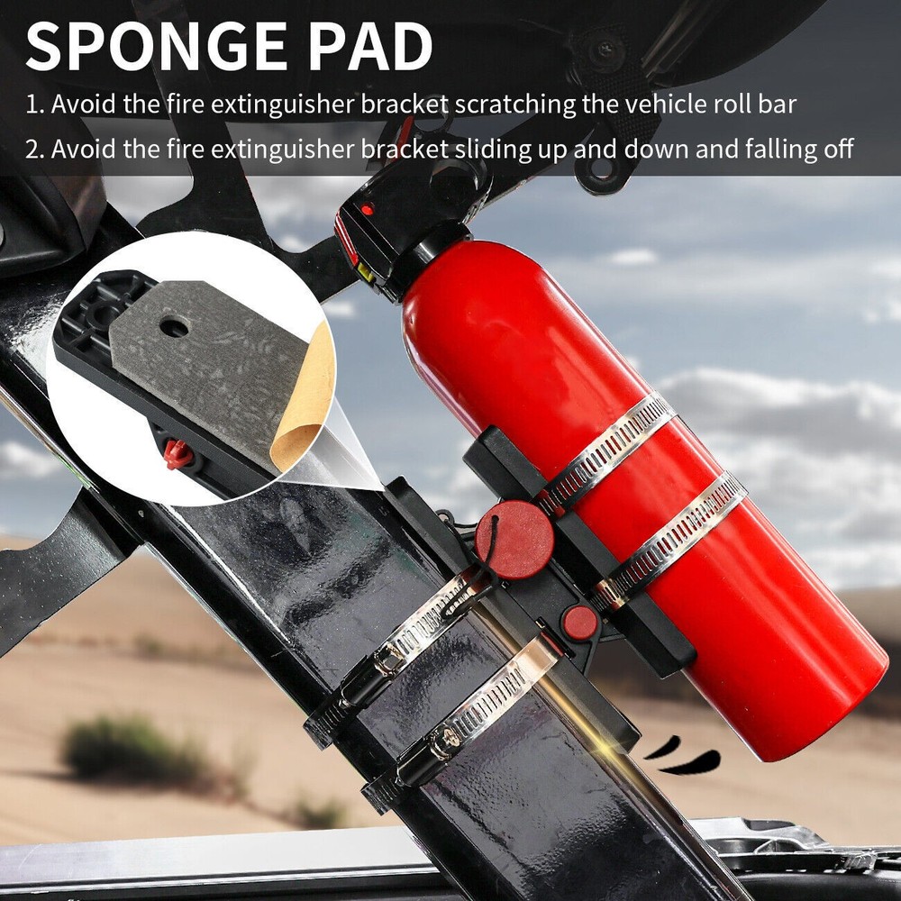 Adjustable Roll Bar Fire Extingui Quick Release UTV Fire Extinguisher Mount Kits