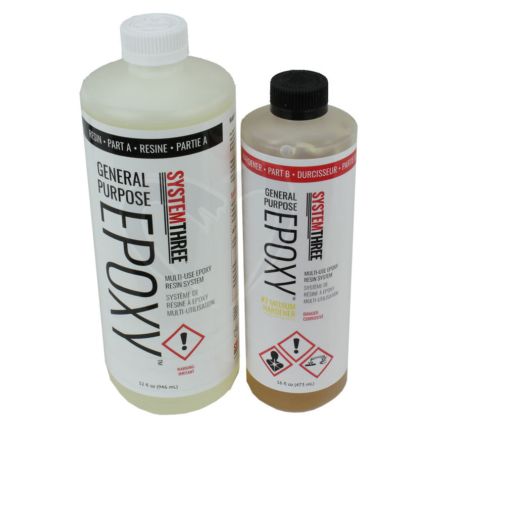 System Three 0102K42 #2 1.5 qt General Purpose Amber Epoxy Kit