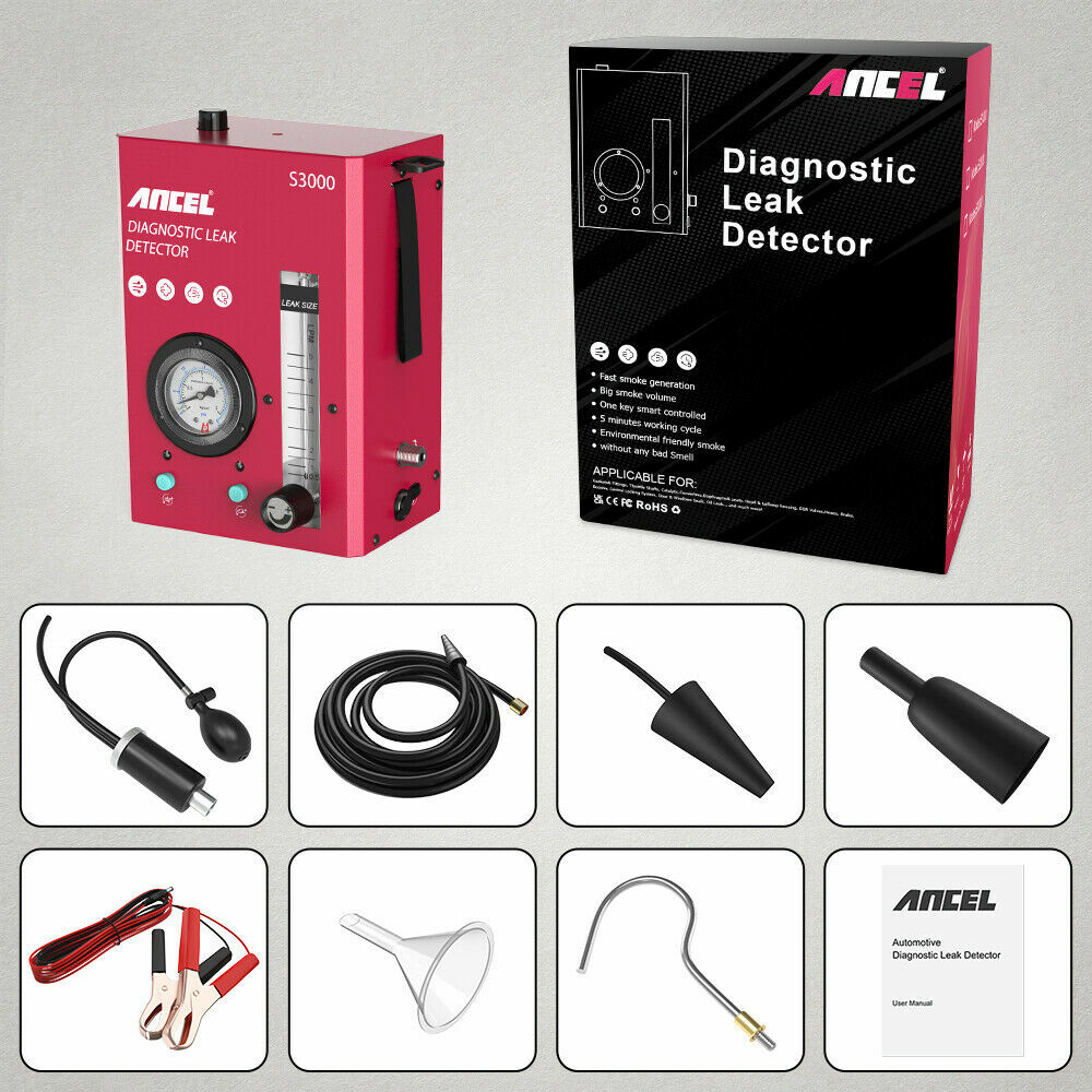 ANCEL S3000 Automotive EVAP Smoke Machine Diagnostic Tool Leak Detection Tester