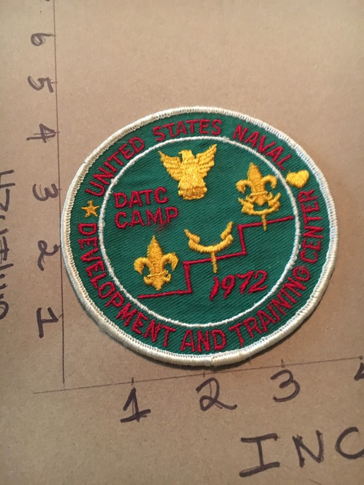vintage 1972 US Navy Naval Development & Training Center DATC Camp Patch 6/1/25