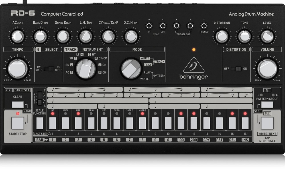 Behringer RD-6-BK Classic Analog Drum Machine
