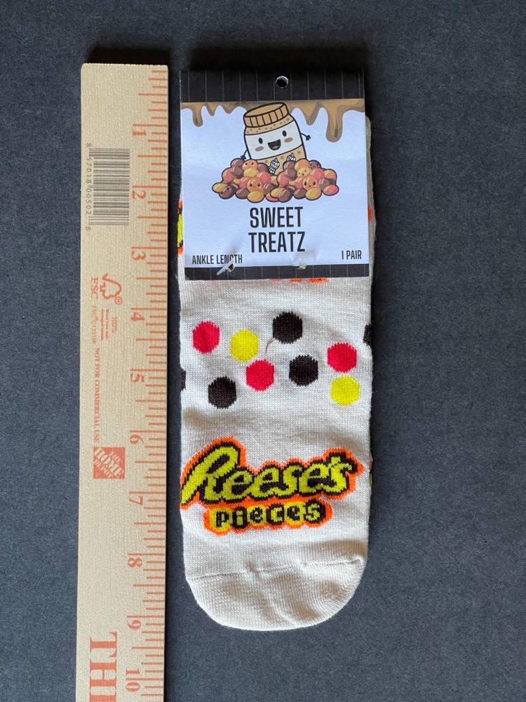 Reese's Peanut Butter Cup Chocolate 1 Pair Ankle Socks