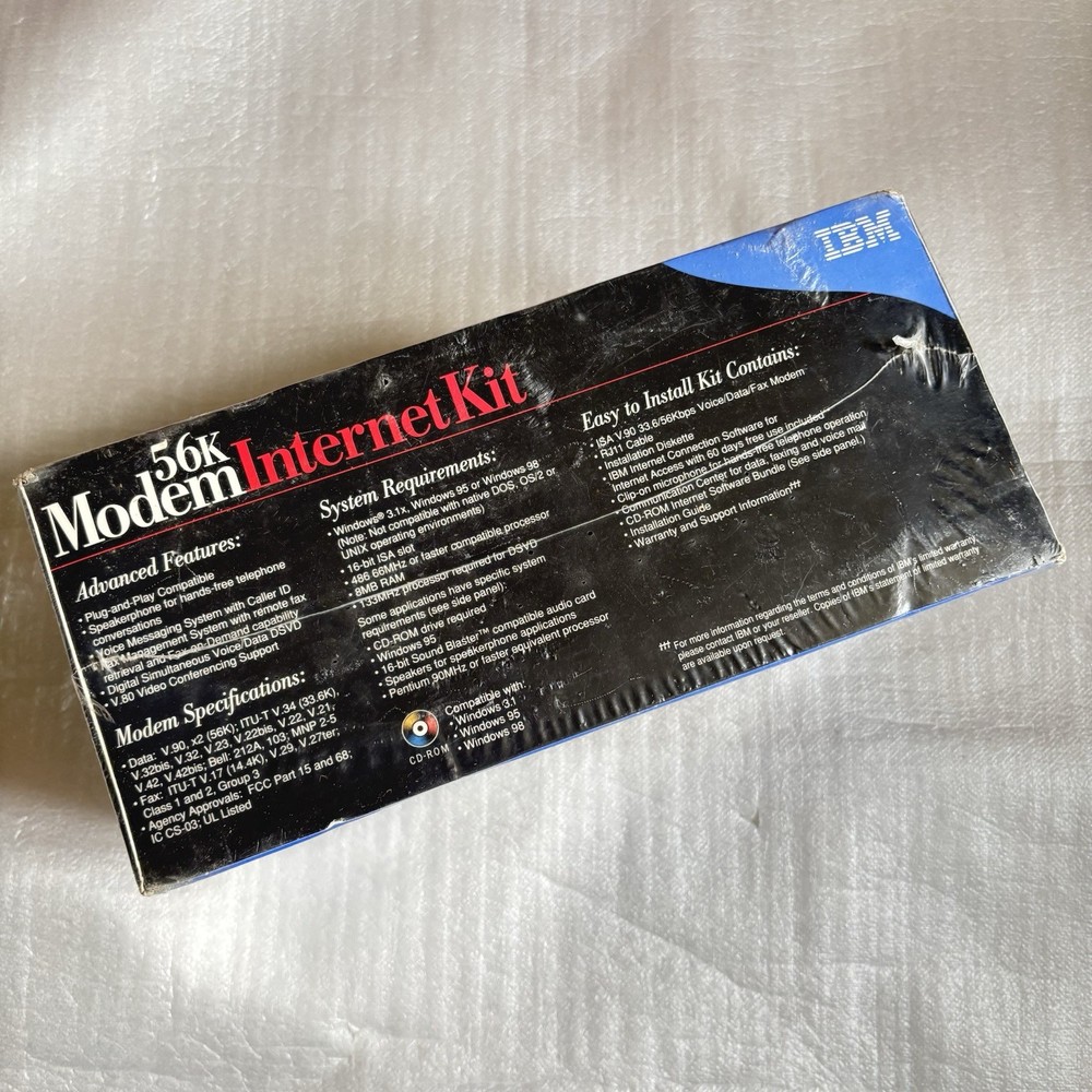 IBM 56k Modem Internet Kit
