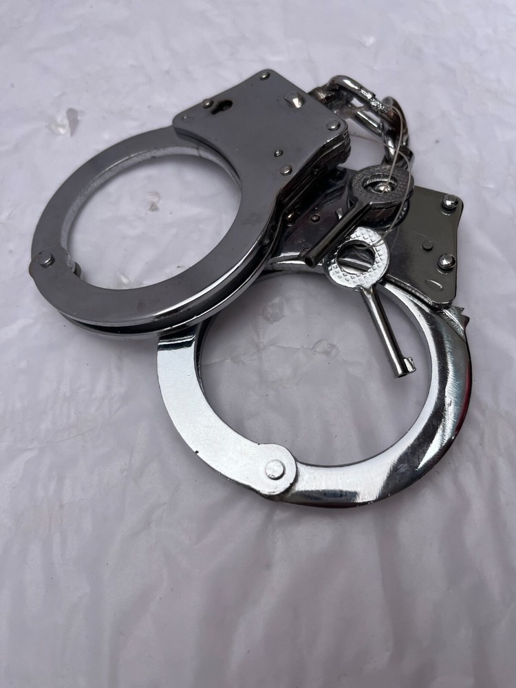 Maximun serurity Handcuffs Standard Size Nickel Double Locking