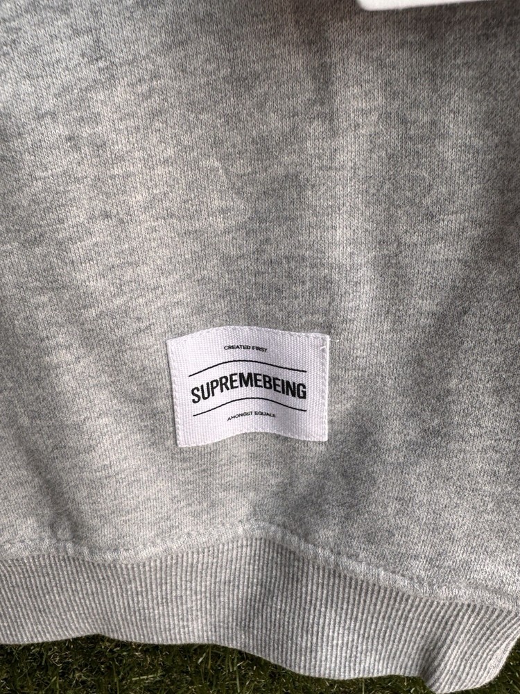 Mens SupremeBeing “Institution” Grey Pullover Jumper Size Small