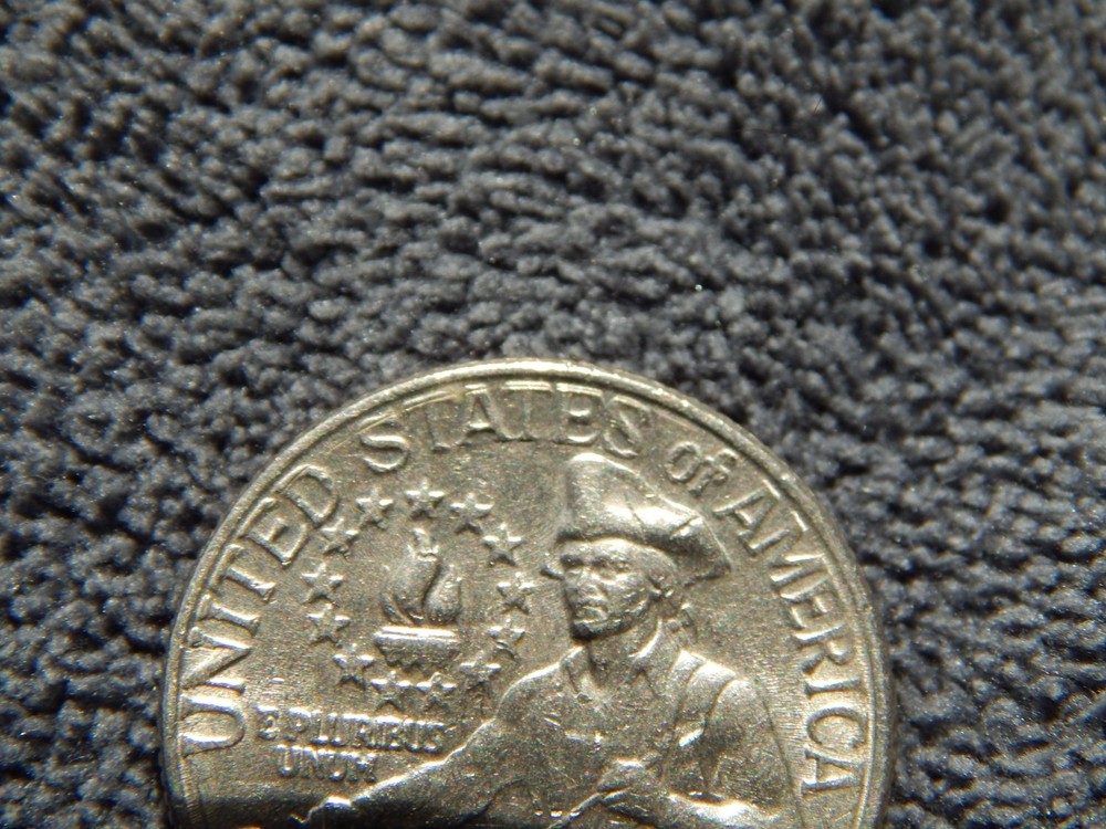 Bicentenial Quarter No Mint Mark Multiple Errors Reverse Side and Obverse side