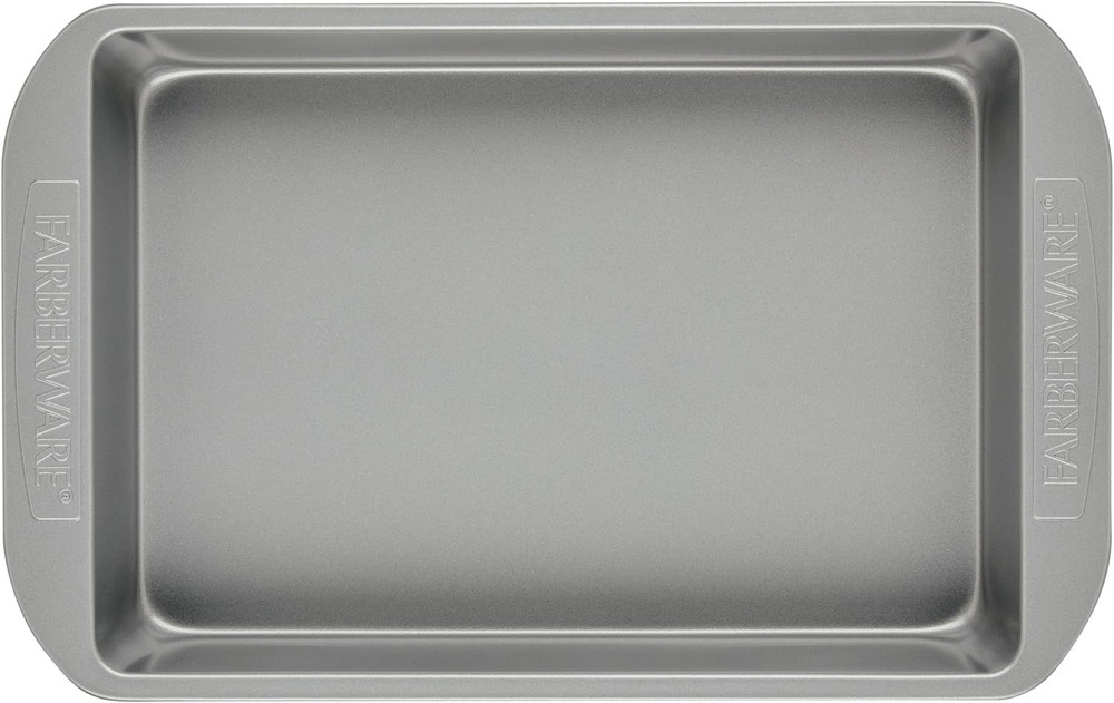 Farberware 9x13 Inch Nonstick Baking Pan - Gray Rectangular Cake Pan