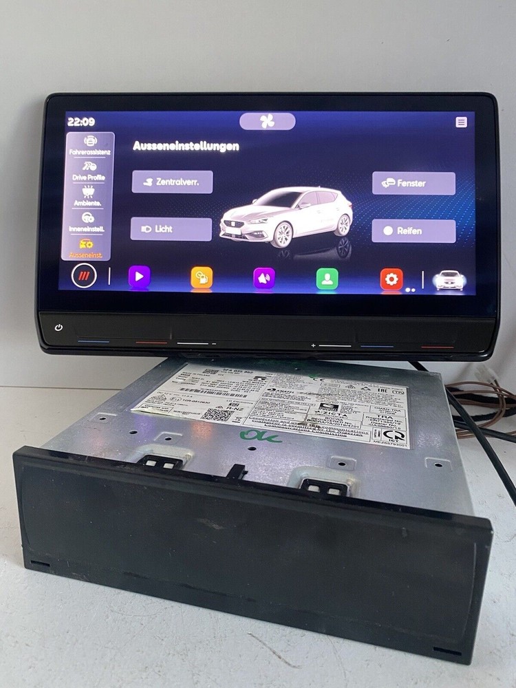 SEAT LEON IV NAVIGATION SAT NAV MIB3 DISPLAY PLUS SCREEN 5FA035862