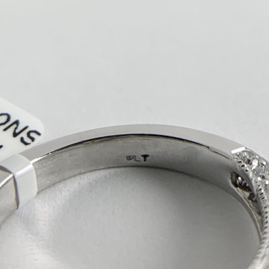 Half Moon Yellow White Pave Diamond Engagement Ring Setting Mounting Platinum