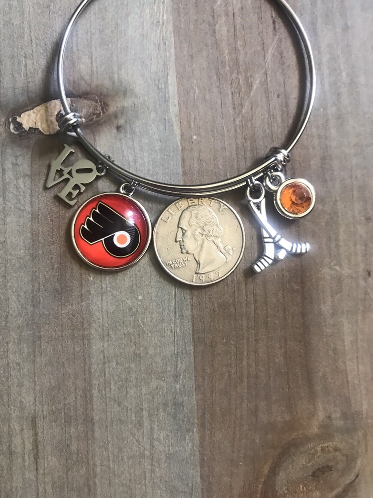 Philadelphia Flyers Bangle Charm Bracelet