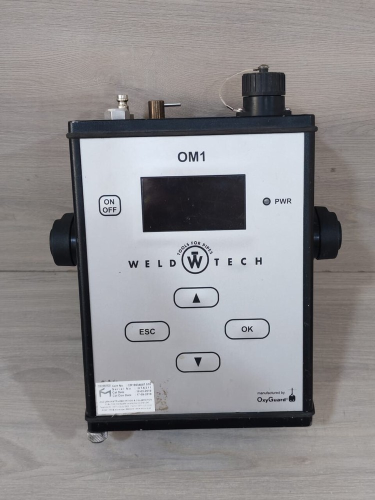 WELD TECH OXYGUARD OM1 OXYGEN TRACE ANALYSER - NEED CHANGE BATTERY
