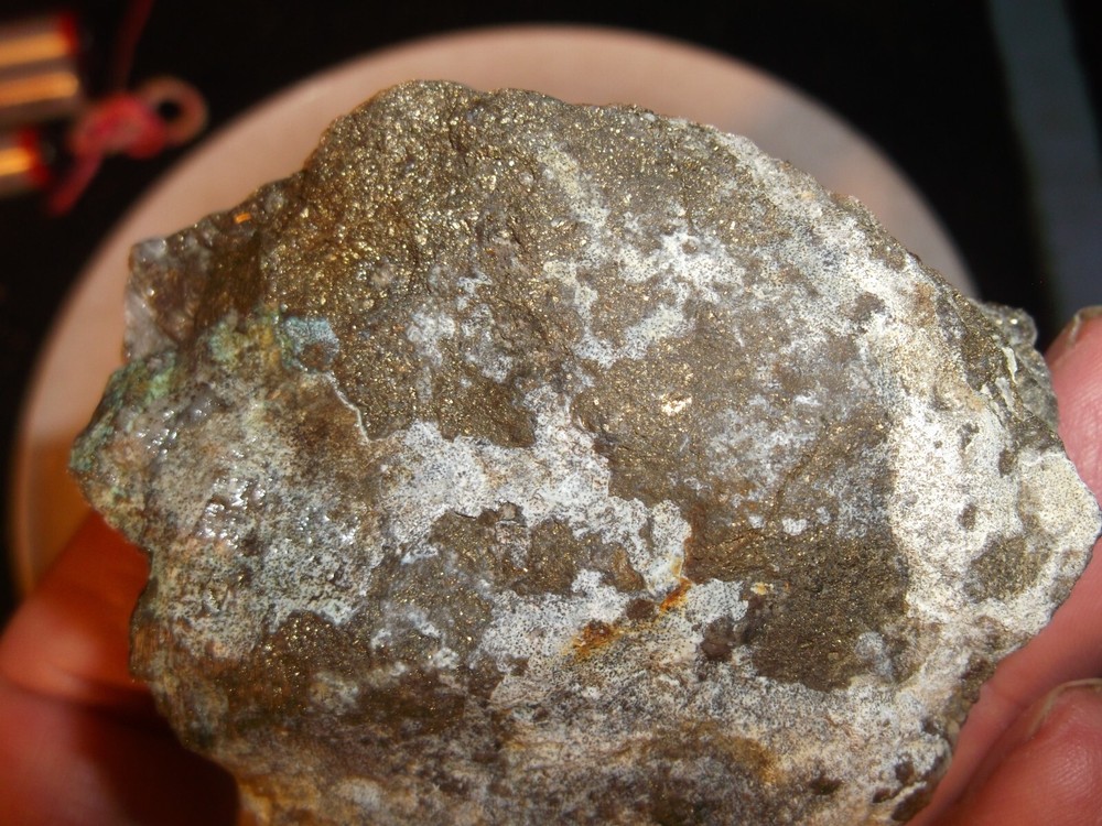 gold silver copper ore, 213 grams samples ,ore high grade .